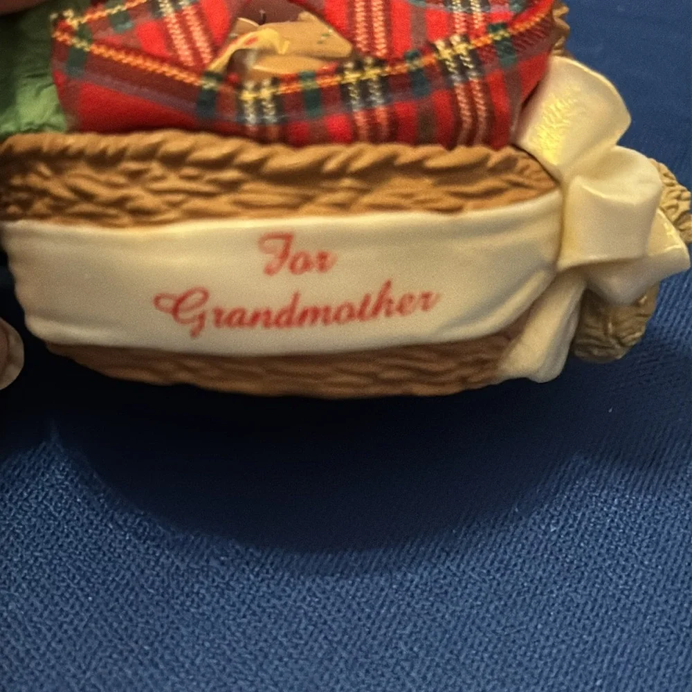 Hallmark ornament basket with cookies, gingerbread, and‎ bell